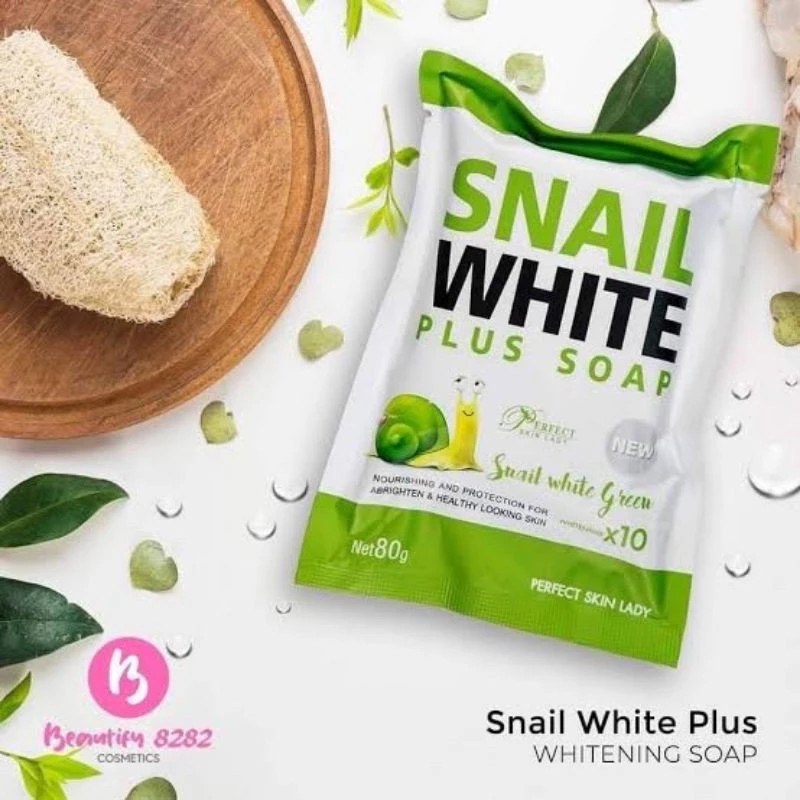 รูปภาพที่#2 ของสินค้า : Snail body white acne soap SOAPx10 สบู่ สเนลเขียว ซอง 80g ( ซองเขียวขาว ) รูปภาพที่2 ของสินค้า : Snail body white acne soap SOAPx10 สบู่ สเนลเขียว ซอง 80g ( ซองเขียวขาว )