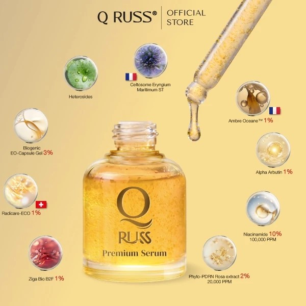 �ٻ�Ҿ���2 �ͧ�Թ��� : Q RUSS premiuum SERUM ��ǴѺ��������� �������� �ٵþ�������� ��������ش