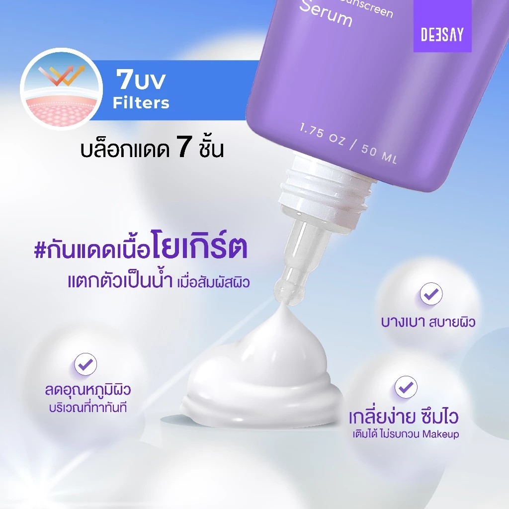 ٻҾ2 ͧԹ : DEESAY : ѹᴴٵʺ¼ DEESAY DAILY DAYS AQUA MOIST SUNSCREEN SERUM SPF 50+ PA++++