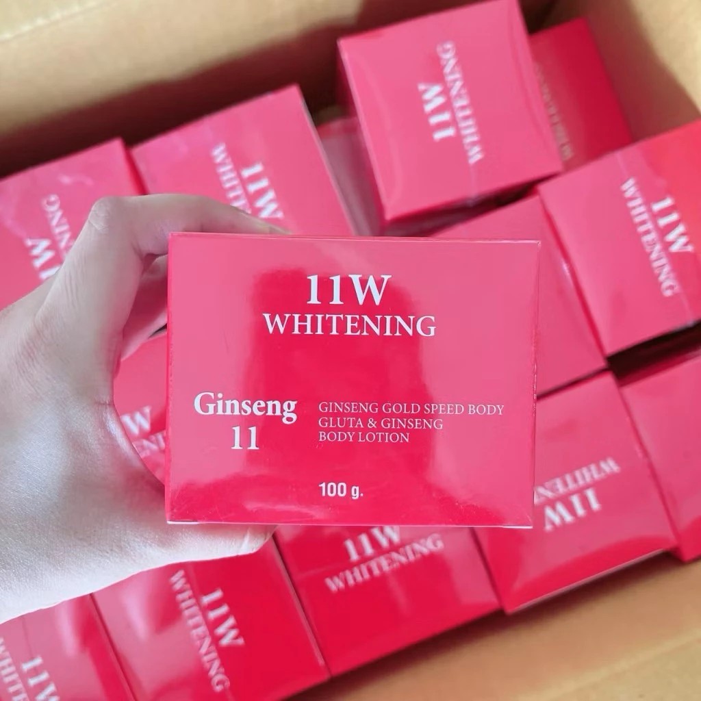 รูปภาพที่#2 ของสินค้า : ครีมโสม11 W ปุกแดง (โสมวันวัน) 11W WHITENING Ginseng ครีมบำรุงผิวกาย 100g. รูปภาพที่2 ของสินค้า : ครีมโสม11 W ปุกแดง (โสมวันวัน) 11W WHITENING Ginseng ครีมบำรุงผิวกาย 100g.