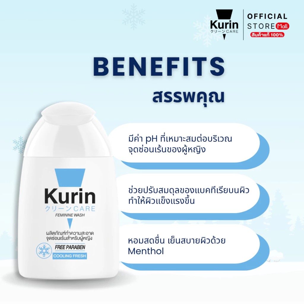 �ٻ�Ҿ���2 �ͧ�Թ��� : Kurin Care Feminine Wash Cooling fresh 100 ml �ŷӤ������Ҵ�ش��͹�������Ѻ���˭ԧ �ٵ����