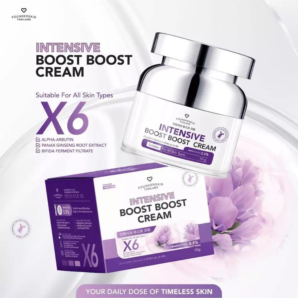 �ٻ�Ҿ���2 �ͧ�Թ��� : (������ʺ�� 1 ��лء) Intensive boost boost cream ������ʺ���Ե��Թ���ا���˹�� Founderskin �����