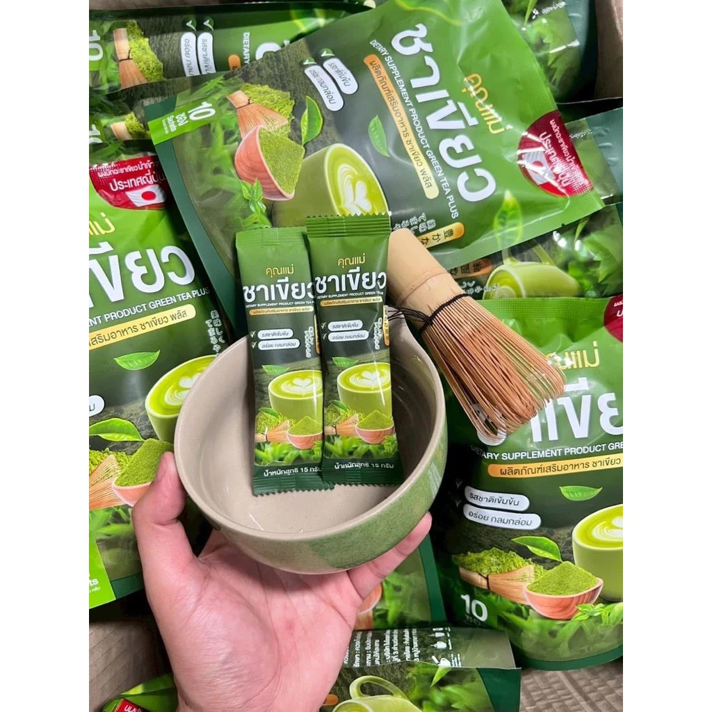 รูปภาพที่#3 ของสินค้า : ชาเขียว คุณแม่ชาเขียว อร่อย ช่วยขับถ่าย (1 ถุง 10ซอง ) รูปภาพที่3 ของสินค้า : ชาเขียว คุณแม่ชาเขียว อร่อย ช่วยขับถ่าย (1 ถุง 10ซอง )