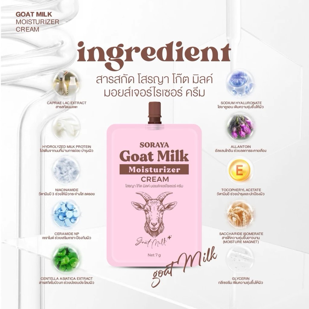 �ٻ�Ҿ���3 �ͧ�Թ��� : ��í� Soraya Goat Milk Moisturizer Cream ���������������� ��í�  1 �� 2 ( ��� 3 �ͧ )