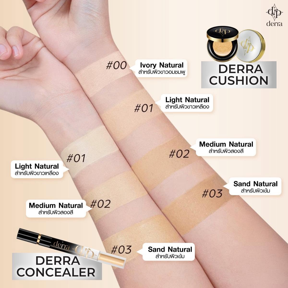 �ٻ�Ҿ���3 �ͧ�Թ��� :  ������Ҥ͹�������� derra concealer ��Ҵ 2 ����  ( ���� 02 )